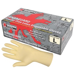 Memphis Latex Disposable, Industrial-Food Service Grade, Powder Free Gloves 5055