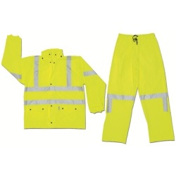 MCR Safety Luminator Class 3 Flame Resistant 2 Piece Rain Suit 5182