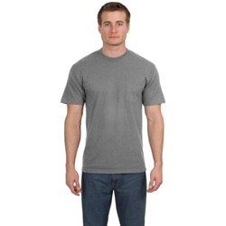 Hanes Beefy-T Pocket T-Shirt - Light Steel 5190-Light-Steel