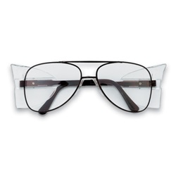 Crews Engineer Safety Glasses - Black Frame - Clear 54mm Lens 52110
