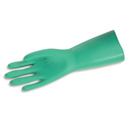 Memphis Gloves Green Unlined Nitrile 13 inch Length 5309