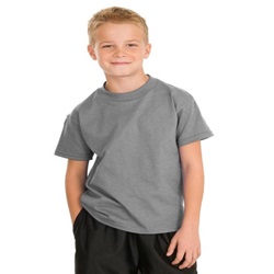Hanes 5450 Youth Tagless Cotton T-Shirt 5450-Light-Steel