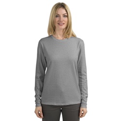 Hanes - Ladies Long Sleeve T-Shirt - Light Steel 5580-Light-Steel