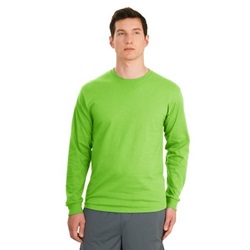 Hanes 5586 Tagless Cotton Long Sleeve T-Shirt 5586-Lime