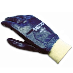 ArmorLite XT Blue Nitrile Dipped, Light Weight Textured Fully Coated Terrycloth Gloves 56-3171