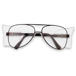 Crews Engineer Safety Glasses - Black Frame - Clear Lens 62110