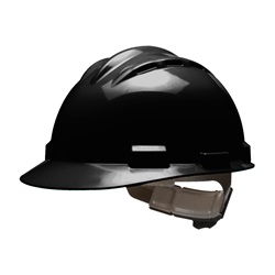 Bullard S62BKR Standard Vented Hard Hat - Ratchet Suspension - Black 62BKR