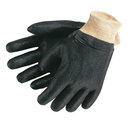 Memphis Gloves Textured Finish - Knit Wrist - Jersey Lined 6500SJ