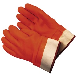Memphis Gloves Foam Lined PVC Gloves - Safety Cuff 6710F