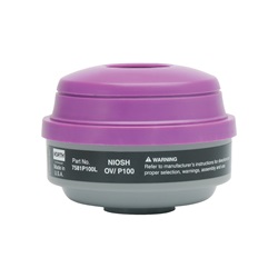 North Safety Organic Vapor Cartridge with P100 Particulate Filter 7581P100L