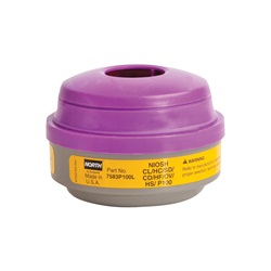 North Safety Organic Vapor and Acid Gas Cartridge with P100 Particulate Filter 7583P100L