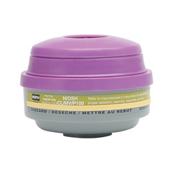 North Safety Mercury Vapor and Chlorine Cartridge with P100 Particulate Filter and ESLI 75852P100L