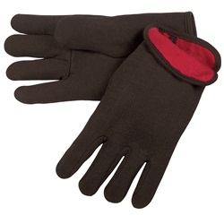 MCR Safety Red Fleece Lined Jersey Gloves 7900