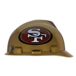 San Francisco 49ers MSA Hard Hat 818409MSA