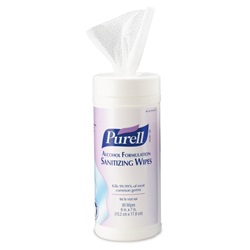 PURELL Alcohol Formulation Pop-up Canister 80 Wipes 9030-12