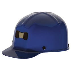 MSA 91586 Comfo-Cap Mining Hard Hat - Staz-On Suspension - Blue 91586MSA