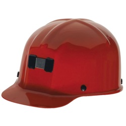 MSA 91590 Comfo-Cap Mining Hard Hat - Staz-On Suspension - Red 91590MSA