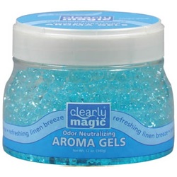 Clearly Magic - 12 oz Odor Neutralizing Aroma Gels - Refreshing Linen Breeze 957972110