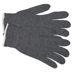 Memphis 9637 String Knit Gloves - 7 Gauge - Cotton/Poly - Gray 9637