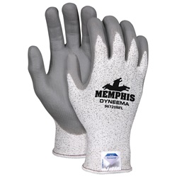 Memphis Ultratech Dyneema Gloves - 13 Gauge Dyneema Shell - Nitrile Foam Coating - Gray 96720NF