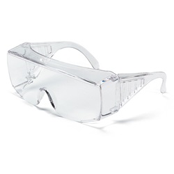 Crews Yukon XL Safety Glasses - Clear Uncoated Lens - Fits Over Prescription Glasses 9800XL