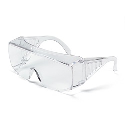Crews Yukon XL Safety Glasses - Clear Coated Lens - Fits Over Prescription Glasses 9810XL