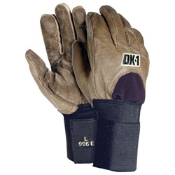 OK-1 Mens Anti-Vibration Leather Work Gloves with Wrist Support 995E