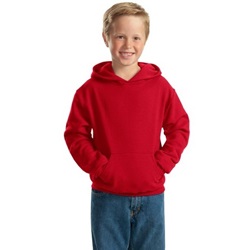 Jerzees 996Y Youth NuBlend Pullover Hooded Sweatshirt - True Red 996Y-True-Red