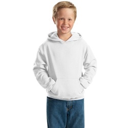 Jerzees 996Y Youth NuBlend Pullover Hooded Sweatshirt - White 996Y-White