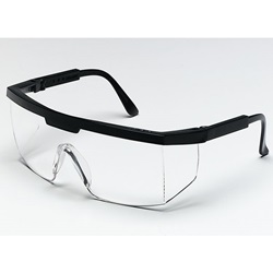Crews Excalibur Safety Glasses - Black Frame - Clear Anti-Fog Lens 99910AF