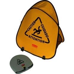 Rubbermaid Folding Safety Cone with Multi-Lingual 9S0700YLRM