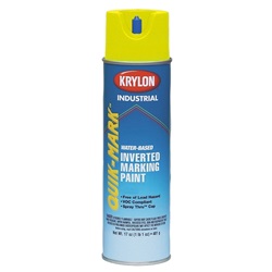 Krylon Quik-Mark Water Based Inverted Marking Paint - 20 oz - APWA Hi-Vis Yellow A03921000