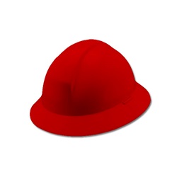 North A119R Everest Full Brim Hard Hat - ANSI Type II Compliant - Hi-Viz Red A119R-05