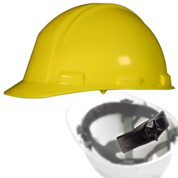 North Safety K2 Series Hard Hat with Ratchet Adjustment- Hi-Viz Strong Yellow A29R-44