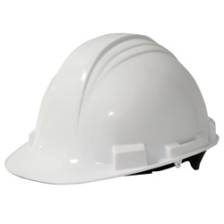 North Safety Peak Series Hard Hat with Pinlock Suspension- White A59-01