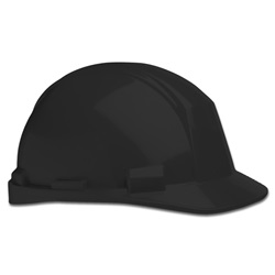 Matterhorn Series ANSI Type II Class E Hard Hat with Ratchet Suspension - Black A89R-11