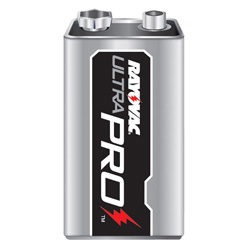 Rayovac Industrial Ultra Pro Size 9V Alkaline 72 Batteries AL-9V-72