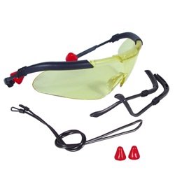 Radians AV Combo Safety Glasses And Ear Plugs Amber Lens AVC1140ID