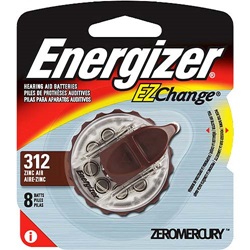 Energizer Zinc Air Hearing Aid Batteries EZ Change Size 312 - 16 Pack AZ312DP-16