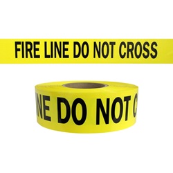 FIRE LINE DO NOT CROSS - Barricade Tape 1000 ft Roll-2.5 Mil B31022Y15
