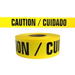 CAUTION CUIDADO - Barricade Tape 1000 ft Roll-2 Mil B3102Y13