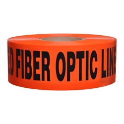 CAUTION BURIED FIBER OPTIC LINE BELOW - Non-Detectable Underground Warning Tape B3104O51