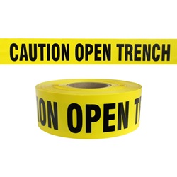 Caution Open Trench - Tape - 1000 Ft Roll - 4 Mil B3104Y3