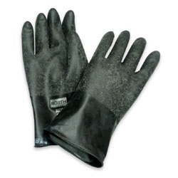 North Safety Butyl Unsupported Glove Rough Grip B324R
