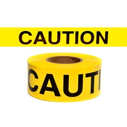 CAUTION - Barricade Tape 300 ft Roll-2 Mil B332Y16