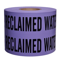 CAUTION BURIED RECLAIMED WATER LINE BELOW - Non-Detectable Underground Warning Tape B6104PP115