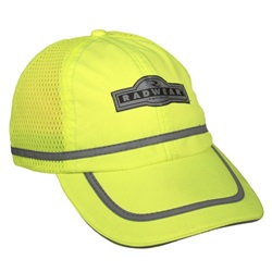 Radians Baseball Cap with Adjustable Closure - Yellow/Lime with Radwear Logo BC-G