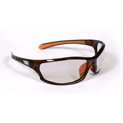 Black & Decker BD300-1C Safety Glasses - Brown Frame - Clear Lens BD300-1C