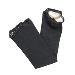 Sperian 2-Ply Kevlar/Cotton Blend Cut Resistant Sleeve - 14 inch - Black BK-KVCS-2-14