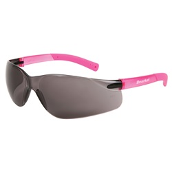 Crews Bearkat 2 Safety Glasses - Small Pink Frame - Gray Lens BK222